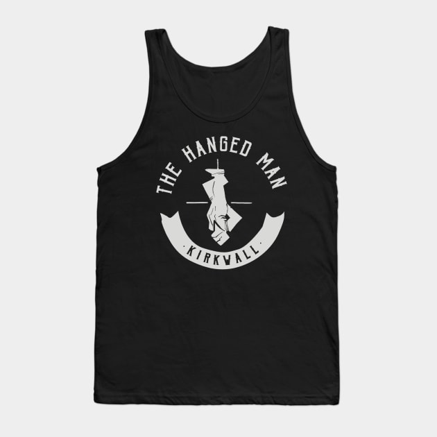 The Hanged Man Pub Logo | Dragon Age 2 Logo Tank Top by threadbaregaming